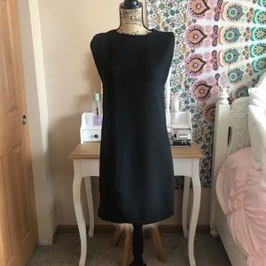 Black side zipper dress